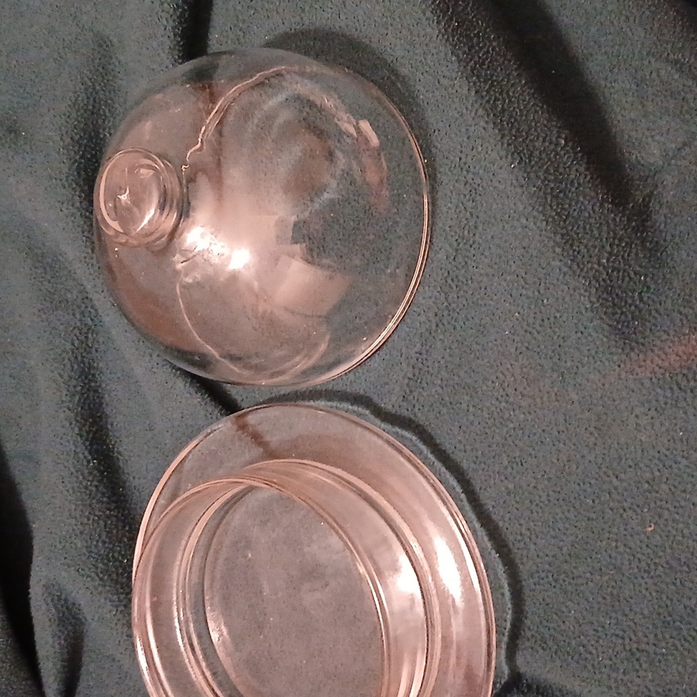 2 piece glass dome with cover - Picture 3 of 4